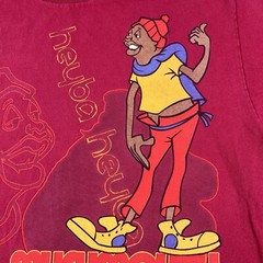 Vintage Fat Albert Mushmouth Shirt Men’s Large Red Short Sleeve Graphic Print