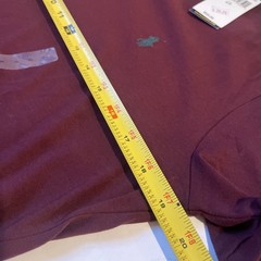 Polo Ralph Lauren Men’s V Neck T Shirt (Red) Burgundy New Small