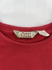 Tommy Bahama Men’s Red Solid Crew Neck Jersey T-Shirt Silk/Cotton Size S
