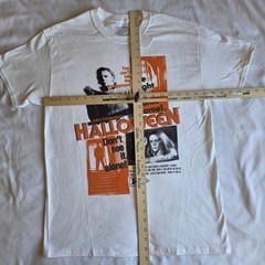 Halloween Michael Myers The Night He Came Home Horror White Med Graphic T-Shirt