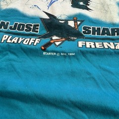 Starter NHL San Jose Sharks Vintage 94 playoff Blue Men’s XL