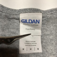 Gildan Heavy Cotton Tank Top Mens M Tear Away Gray Mao Tou Ying “Owl” Chinese