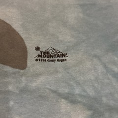 The Mountain Men’s T-shirt Blue Kokapelli Native Leather Tag XL NWOT