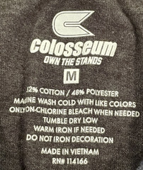 Colosseum Men’s Virginia Cavaliers Gray Long Sleeve T-Shirt Size Medium