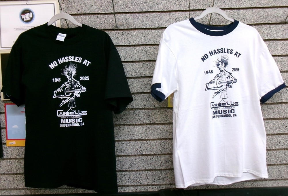 Cassell’s Music T-Shirts – the end of an era for the Wayne’s World Store!