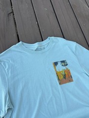 Arizona Jean Co. Desert Cactus Graphic T-Shirt Light Blue Medium NWT New