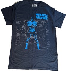 NEW Black Panther Marvel Black Cotton T Shirt Classic Fit Size S Small