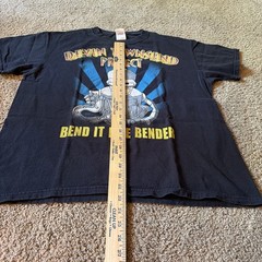 Devin Townsend Project Mens T-Shirt L Black Bend It Like Bender Futurama