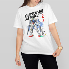 Gundam Aerial Graphic Tee – XVX-016 Mecha Anime Shirt Urban Style