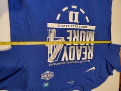 Nike Shirt Mens L Royal Blue Duke Blue Devils 2025 Final Four Ready 4 More New