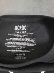 NWT AC/ DC Back In Black Men’s 3xl Black T-shirt Crew Neck Short Sleeve