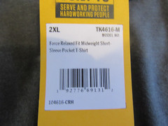 NWT MEN’S 2X-LARGE 2XL RELAXED FIT SS CARHARTT FORCE UPF 25 POCKET T-SHIRT