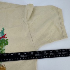 Jerzees Mens Wild Outdoors Deer Graphic T-Shirt Tan Large Heavyweight Blend