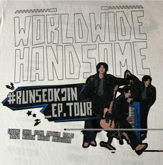 BTS Jin World Worldwide Handsome Tour Kpop RunSeokJin T-shirt White Small