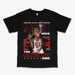 Mj Rings Slam Magazine Black Tee