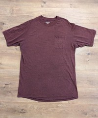 Ariat Rebar Men’s Size Large Tall Maroon Pocket Tee Work Shirt