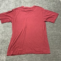 Dickies Authentic T Shirt Mens Large Burgundy Cotton Non Stretch Graphic Print