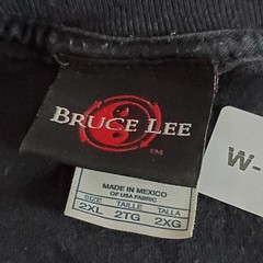 Bruce Lee Men Shirt 2XL Black Graphic Tee Logo Short Sleeve Preshrunk