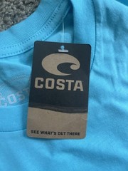 Costa Del Mar Performance Tee Shirt Big Fin Win Graphic Back NWT XXL
