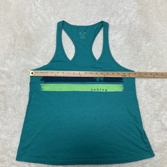 Oakley Teens Size L Sleeveless Green Racerback Muscle Tee Tank Top