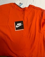 Nike Air Men’s Athletic T-Shirt Size MEDIUM Blocked Logo Gym Graphic FD6660 820