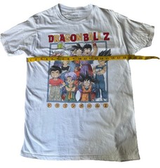 Dragon Ball Z Print White Crew Neck T-Shirt Men’s M