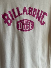Rare Hey Dude x Billabong Pocket Tee – Cream Size Small Limited Edition
