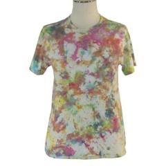 Retro Gildan tie dye shirt adult Men’s medium white short sleeve