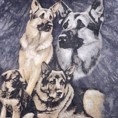 Graphic T-Shirt Bundle Men 3XL German Shepherd Dog Lover Streetwear Big Tall 4pc