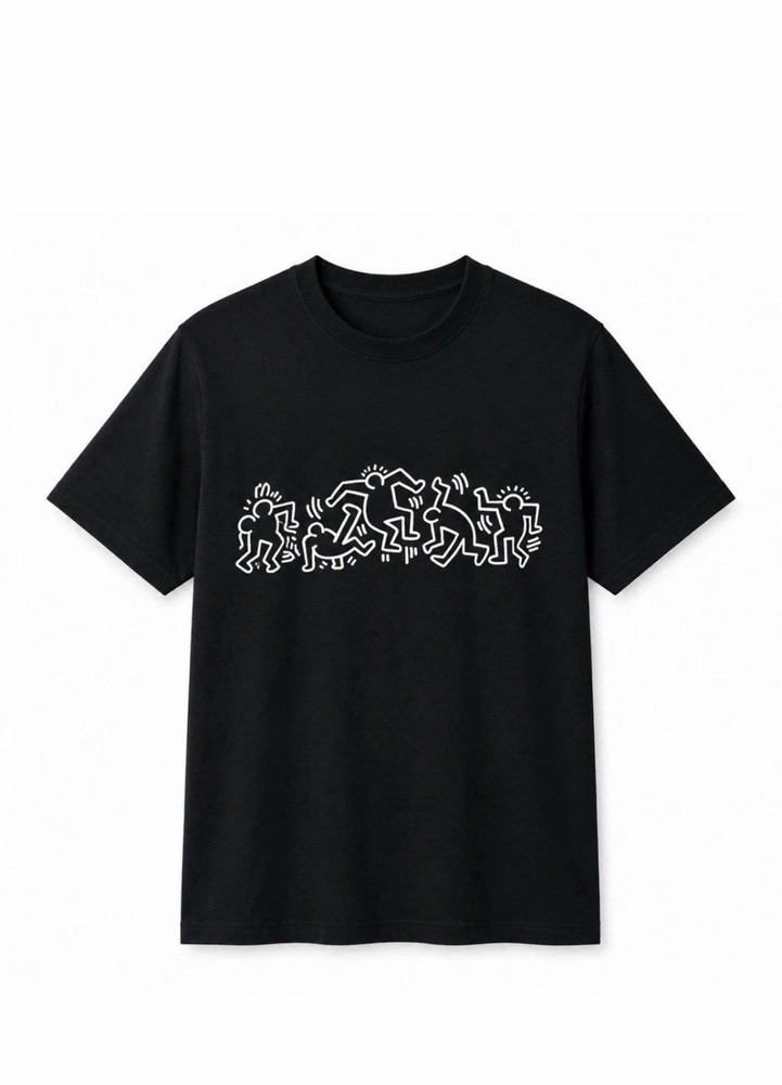 NWT Keith Haring Men’s Black Graphic T-Shirt Size 2XL XXL