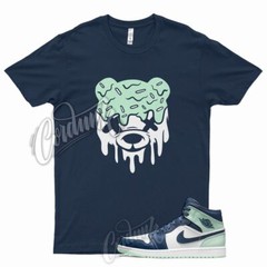 Navy DRIPPY Shirt for J1 1 Mystic Blue Mint Foam 6 Tropical Twist Low Mid 5