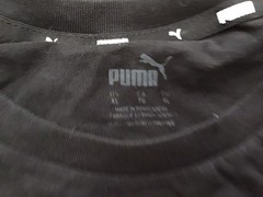 NWT Puma Essential Graphic Logo Tee Shirt Men X-Large Black Short Sleeve Summer