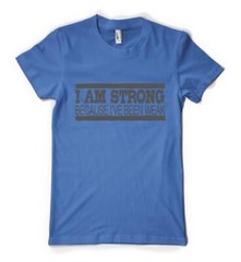 I’m Strong Because I’ve Been Weak Inpirational Slogan Personalised Adult T Shirt