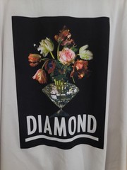 NWT Diamond Supply Co. Men’s White Cotton Graphic Logo T-Shirt 4X Short Sleeve