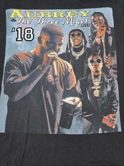 ’18 Aubrey (Drake)& The Three Migos Tour Graphic T-shirt Cut Tag Mens Large NWOT