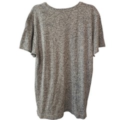 John Elliott + Co Mens Marled Grey Short Sleeve Shirt Size 5 Made in USA