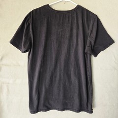 Hurley Mens Graphic T-Shirt Black Camo Box Logo Short Sleeve Crewneck L