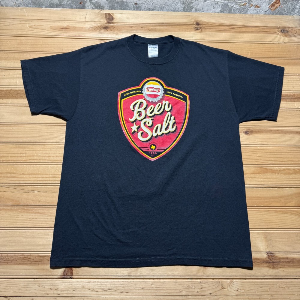 Vintage Y2K Twang Store Beer Salt San Antonio Texas Graphic Promo T-Shirt – XL
