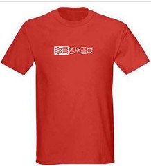 Synthrotek Mens Shirt S – 5XL Tee electronica synth DIY logo black red navy blue