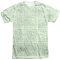 Sesame Street Puzzle Pattern Unisex Adult Halloween Costume T Shirt, S-3XL