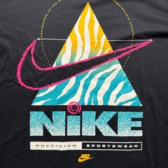 Nike Graphic Tee Mens Medium Tall Black 90s Retro Precision HV9149-010