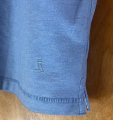 Lands’ End Blue Stretch Recycled Classic Fit Crew Neck Short Sleeve Tee Size S