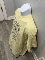 California The Golden State Of Mind West Coast Vintage Yellow T Shirt Size XL