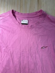 Greg Norman Collection Men’s Large Pink Crew Neck T-Shirt Shark Logo Cotton L