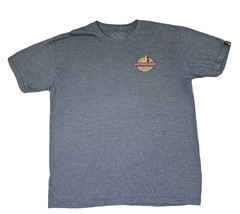 Hinano Tahiti Beer T-Shirt Heather Blue “Dream Island Live Hinano” 1955 Large