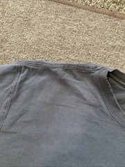 Sun Faded Distressed Carhartt K87-DKB Pocket T-shirt Workwear Size XL