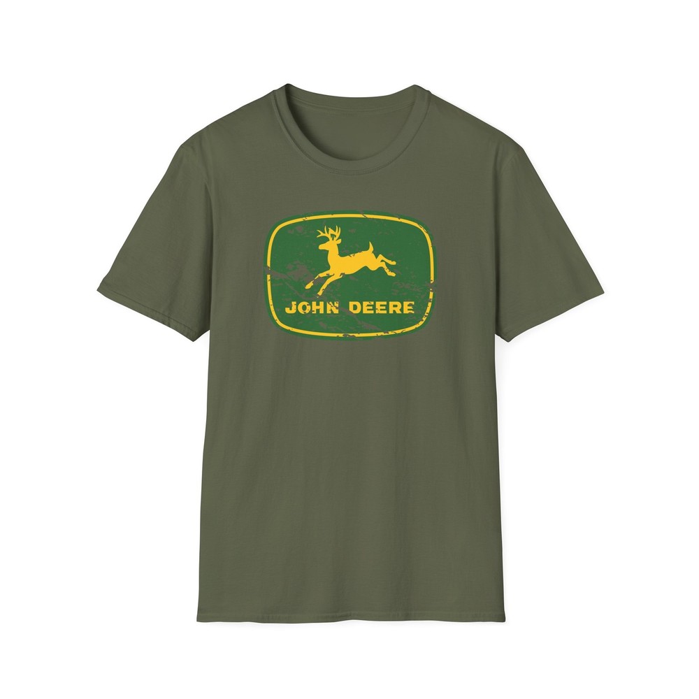 Vintage John Deere Logo T-Shirt | Distressed Country Farm Tractor Tee