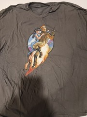 Vintage Tee Fury 3xl Cotton Rocketeer and Betty Bette Page Shirt