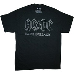 AC/DC Back in Black Men’s Graphic Print T-Shirt – NWT