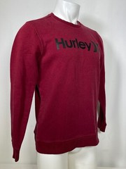 Hurley Moletom Careca One&Only Long Sleeve Pullover Maroon Shirt Men’s MEDIUM